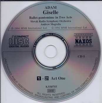 2CD Slovak Radio Symphony Orchestra: Giselle Ballet-pantomime In Two Acts (Complete Ballet)
