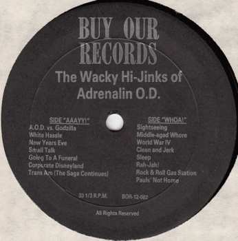 LP Adrenalin O.D.: The Wacky Hi-Jinks Of Adrenalin O.D.