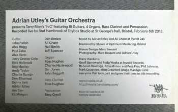 2LP Adrian Utley's Guitar Orchestra: In C