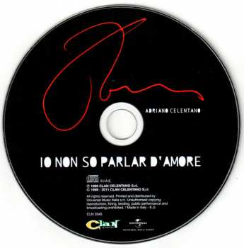 CD Adriano Celentano: Io Non So Parlar D'Amore DIGI