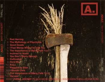 CD ADULT.: Why Bother?