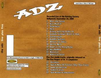 CD ADZ: Live Plus Five