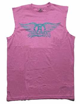 Merch Aerosmith: Embellished Vest Póló Glitter Print Logo Aerosmith