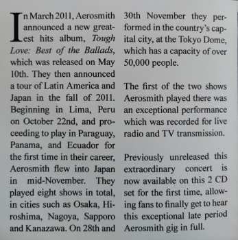 2CD Aerosmith: Japan Calling