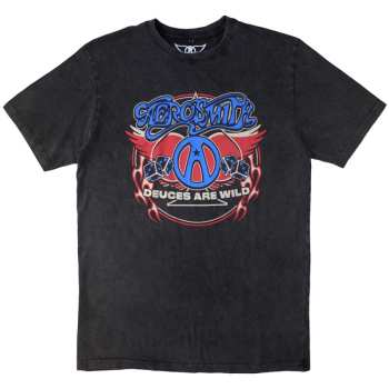 Merch Aerosmith: Stone Wash Póló Rainbow Spade