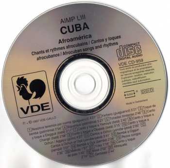 CD Afroamérica Ensemble: Cuba : Chants Et Rythmes Afrocubains