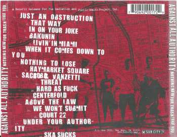 CD Against All Authority: Nothing New For Trash Like You