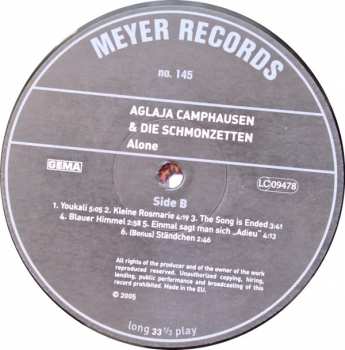 LP Aglaja Camphausen: Alone