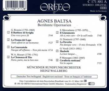 CD Agnes Baltsa: Famous Opera Arias / Berühmte Opernarien