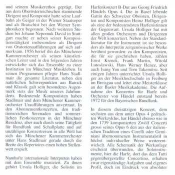 CD Ursula Holliger: Weihnachtskonzert