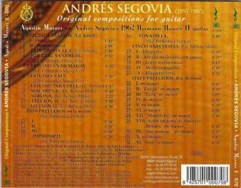 CD Agustín Maruri: The Andrés Segovia Album: Original Compositions
