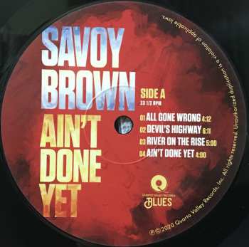 LP Savoy Brown: Ain't Done Yet