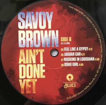 LP Savoy Brown: Ain't Done Yet