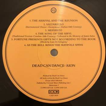LP Dead Can Dance: Aion