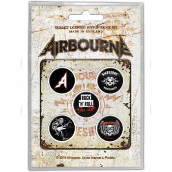 Merch Airbourne: Kitűző készlet Boneshaker 