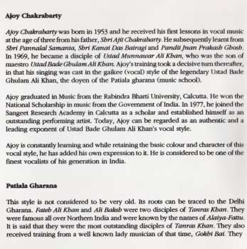 CD Ajoy Chakrabarty: Live In Concert, November 3, 1990, At The Royal College Of Music, London, Vol. 2