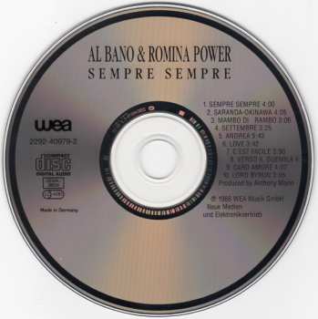 CD Al Bano & Romina Power: Sempre Sempre