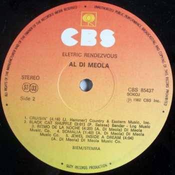 LP Al Di Meola: Electric Rendezvous
