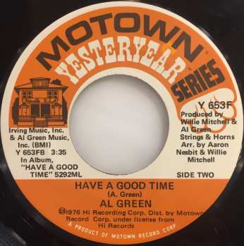SP Al Green: Take Me To The River / Have A Good Time