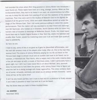 CD Mike Bloomfield: Fillmore East: The Lost Concert Tapes 12/13/68