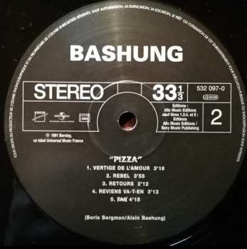 LP Alain Bashung: Pizza