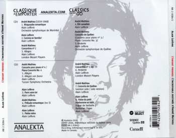 2CD André Mathieu: L'Enfant Prodige: L'Incroyable Destinée D'André Mathieu - Bande Originale Du Film