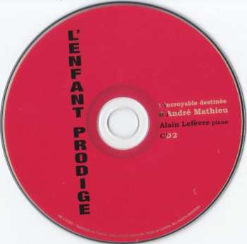 2CD André Mathieu: L'Enfant Prodige: L'Incroyable Destinée D'André Mathieu - Bande Originale Du Film