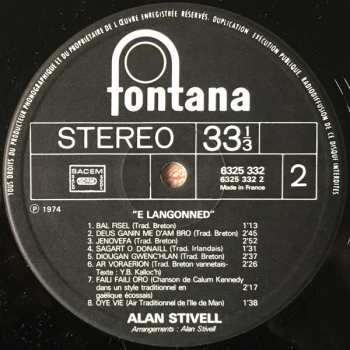 LP Alan Stivell: E Langonned = A Langonnet