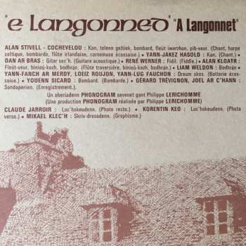 LP Alan Stivell: E Langonned = A Langonnet