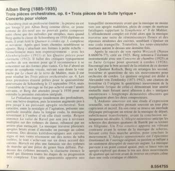 CD Alban Berg: Violin Concerto, Lyric Suite, Three Orchestral Pieces