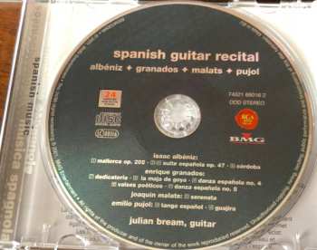 CD Joaquín Rodrigo: Spanish Guitar Recital Albeniz * Granados * Malats * Pujol