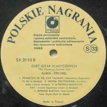 LP Henryk Alber: Duet Gitar Klasycznych