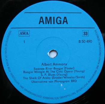 LP Albert Ammons: Albert Ammons
