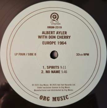 4LP/Dobozkészlet Don Cherry: Europe 1964 LTD