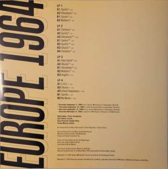4LP/Dobozkészlet Don Cherry: Europe 1964 LTD