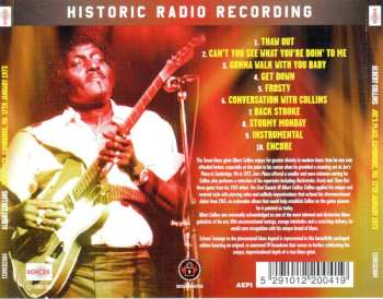 CD Albert Collins: Joe's Place - Cambridge, MA, 17th January 1973