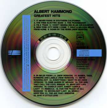 CD Albert Hammond: Greatest Hits