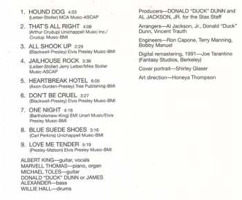 CD Albert King: Blues For Elvis