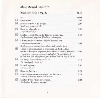 CD BBC Philharmonic: Bacchus & Ariadne: Le festin de l`araignée, Op.17, (Complete)