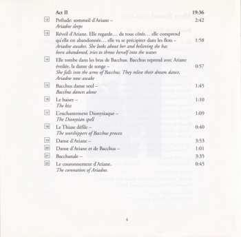 CD BBC Philharmonic: Bacchus & Ariadne: Le festin de l`araignée, Op.17, (Complete)