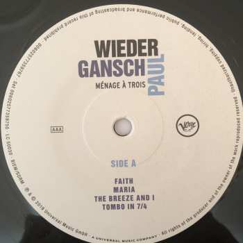 2LP Albert Wieder: Ménage À Trois