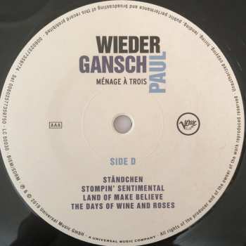 2LP Albert Wieder: Ménage À Trois