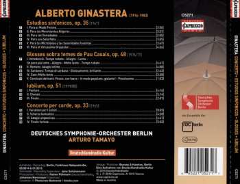 CD Deutsches Symphonie-Orchester Berlin: Concerto Per Corde / Estudios Sinfónicos/  Glosses Sobre Temes de Pau Casals/ Iubilum
