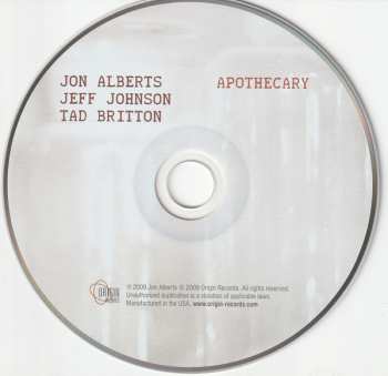CD Jeff Johnson: Apothecary DIGI