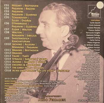 18CD/Dobozkészlet Aldo Ferraresi: The Art Of Violin 1 - Aldo Ferraresi: 1923-1979 Unreleased Recordings DLX