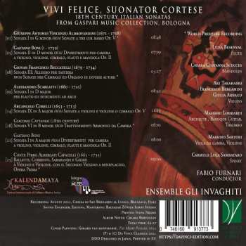 CD Arcangelo Corelli: Vivi Felice, Suonator Cortese (18th Century Italian Sonatas From Gaspari Music Collection, Bologna)