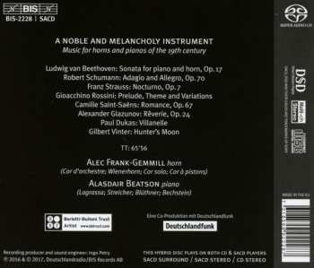 SACD Alasdair Beatson: A Noble And Melancholy Instrument: Music For Horns And Pianos Of The 19th Century