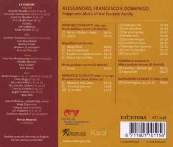 CD Alessandro Scarlatti: Polyphonic Music Of The Scarlatti Family