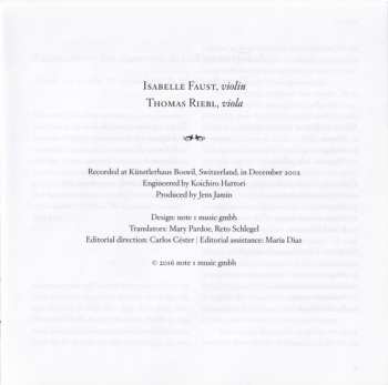 CD Isabelle Faust: Duets For Violin & Viola