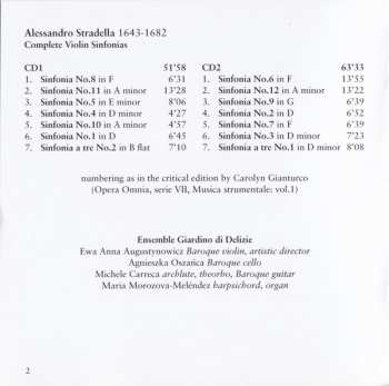 2CD Alessandro Stradella: Complete Violin Sinfonias